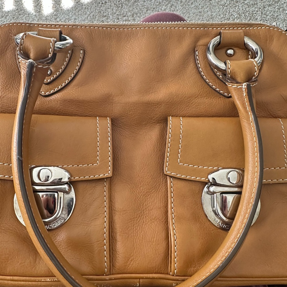 Vintage Marc Jacobs Brown Leather Satchel - Picture 8 of 9